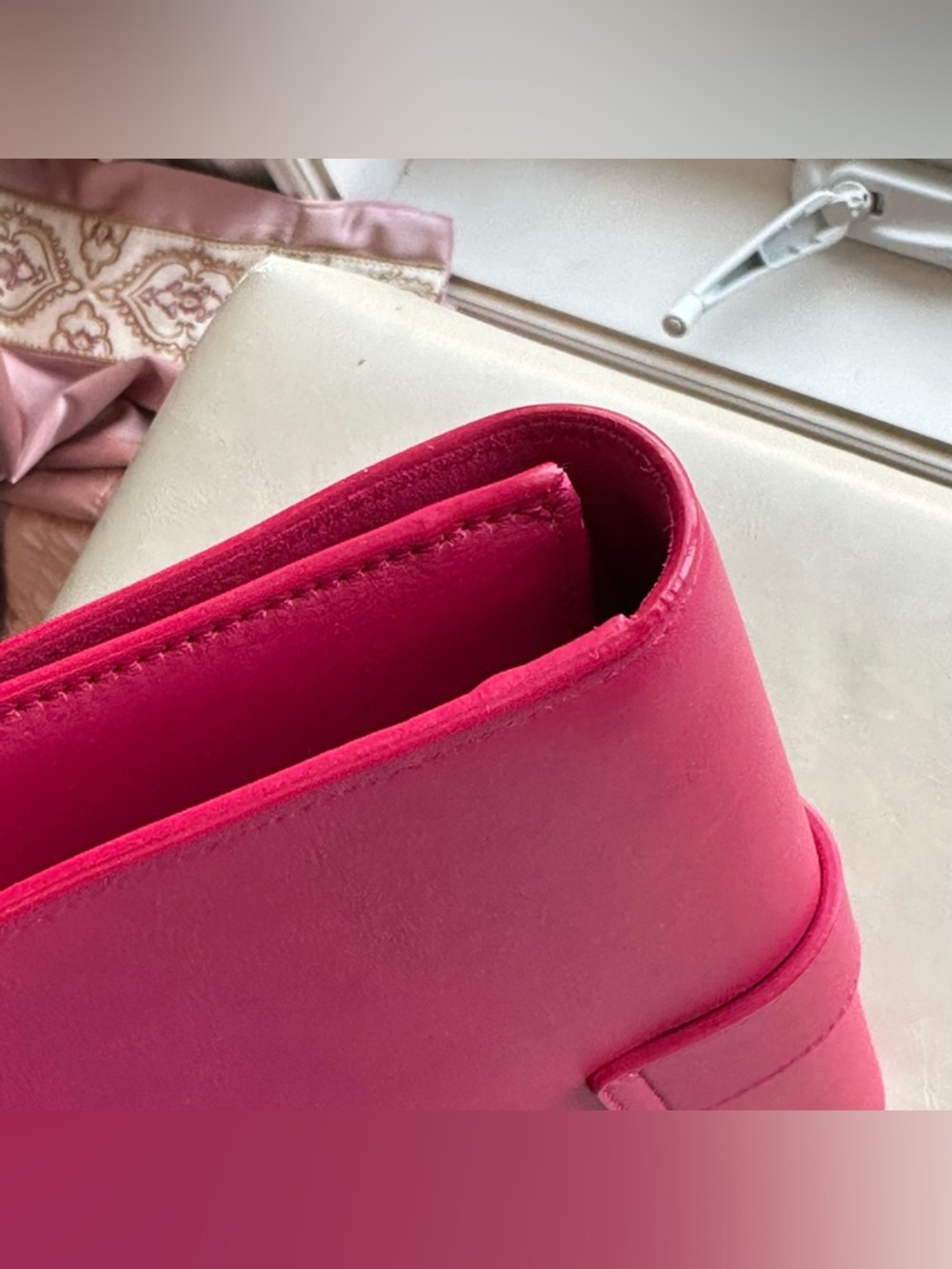 Saint Laurent Fuchsia Pink Leather Classic Y Ligne Clutch - Picture 5 of 16